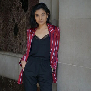 H&M Tripped blazer Size 4